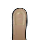 Christian Dior Lady Dior Heels Slide Lamskin Black In Size 37 1/2