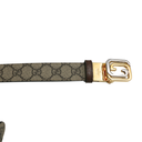 Gucci Reversible Belt with Squared Interlocking G 715603 In Size 70 28