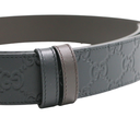 Gucci Reversible Signature Belt Black and Brown 473030 In Size 85 30