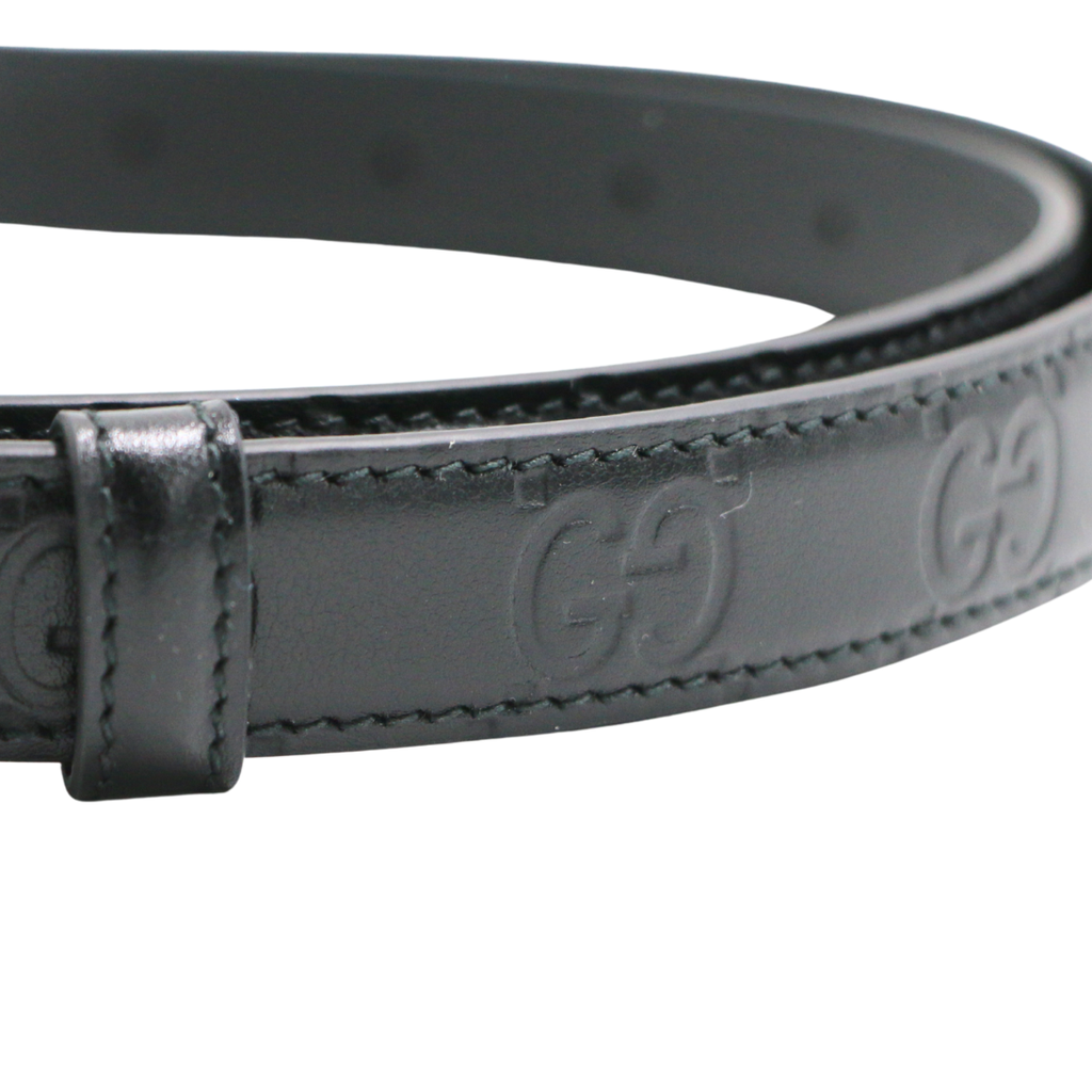 Gucci GG Black Belt 813005 In Size 80 32