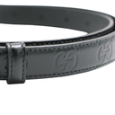 Gucci GG Black Belt 813005 In Size 80 32