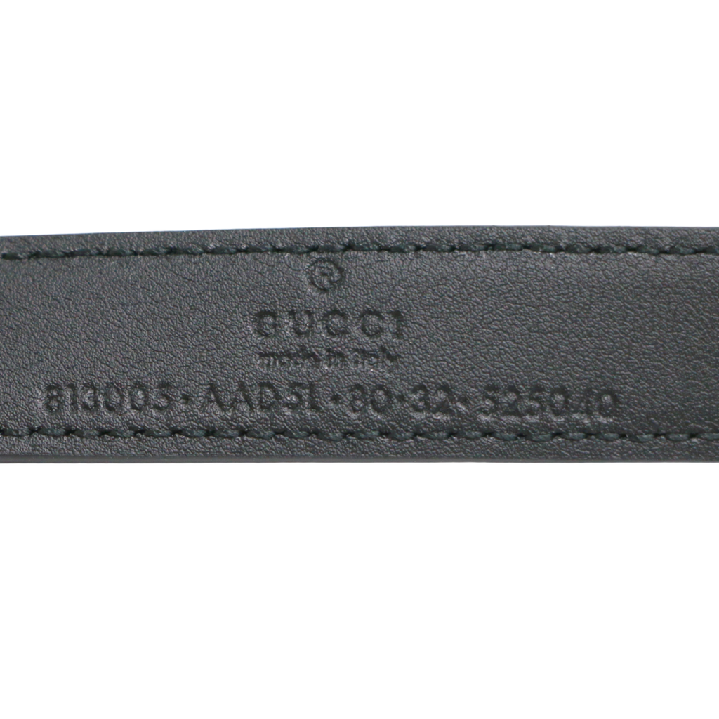 Gucci GG Black Belt 813005 In Size 80 32
