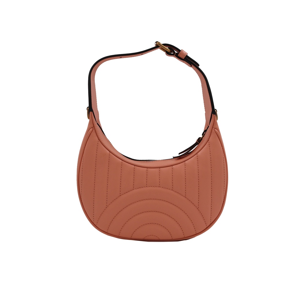 Guccci GG Marmont Half Moon Shaped Mini Bag Pink 699514