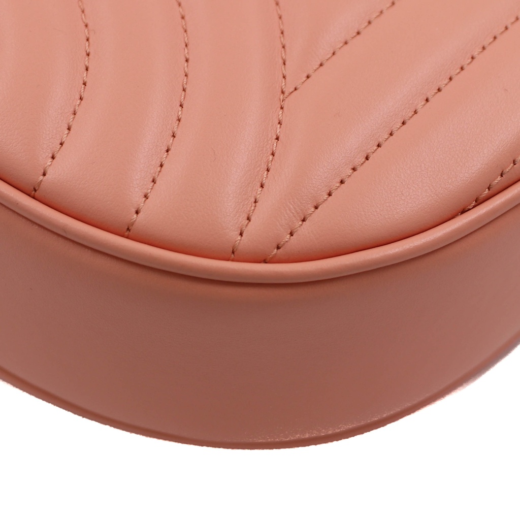 Guccci GG Marmont Half Moon Shaped Mini Bag Pink 699514