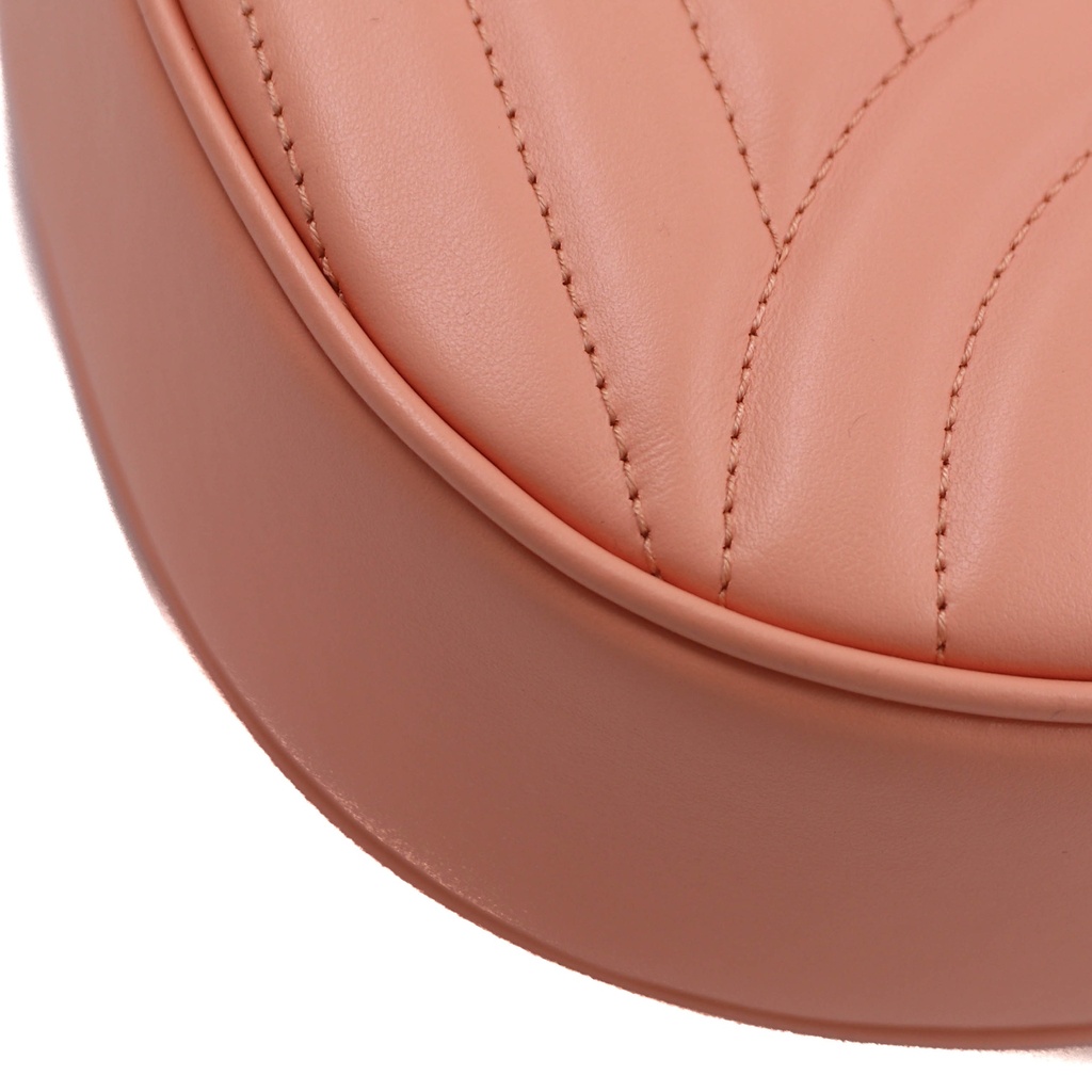 Guccci GG Marmont Half Moon Shaped Mini Bag Pink 699514