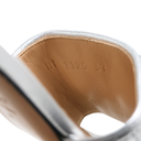 Christian Dior Lady Dior Heels Slide Lambskin Silver In Size 37