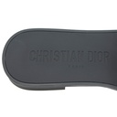 Christian Dior Rubber Macrocannage Dio(r)evolution Slides Blue Size 38