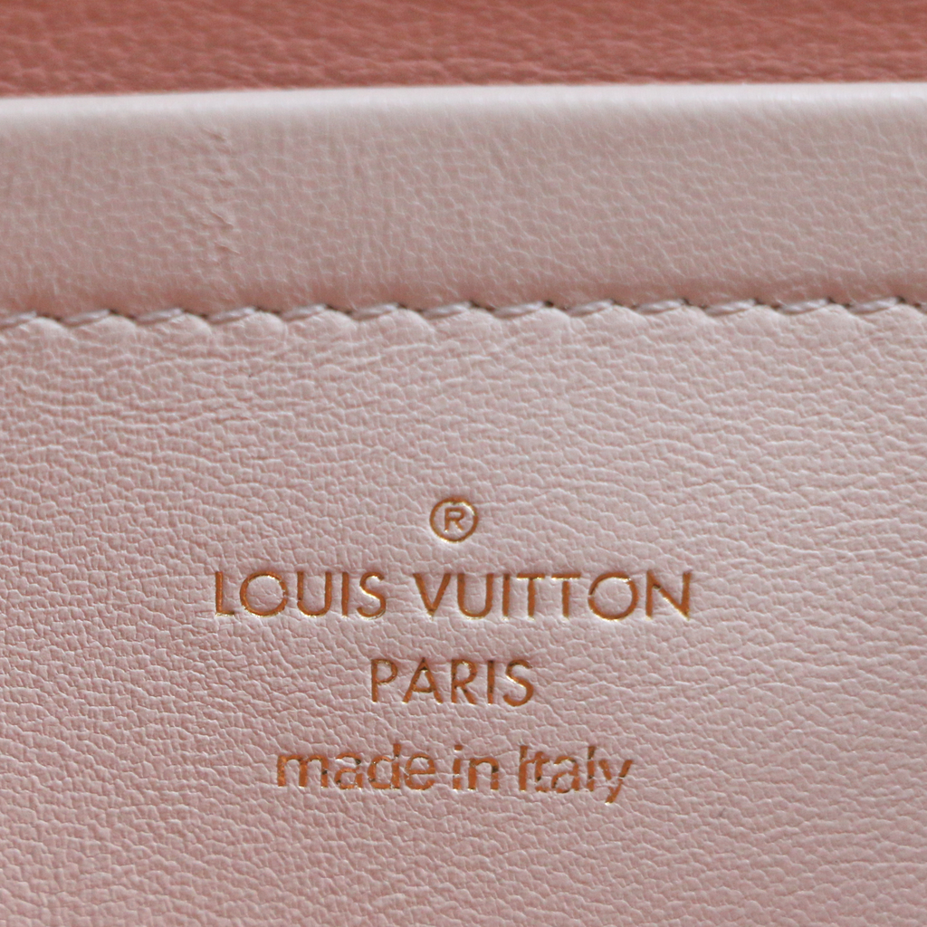 Louis Vuitton Lambskin Embossed Monogram Pochette Coussin