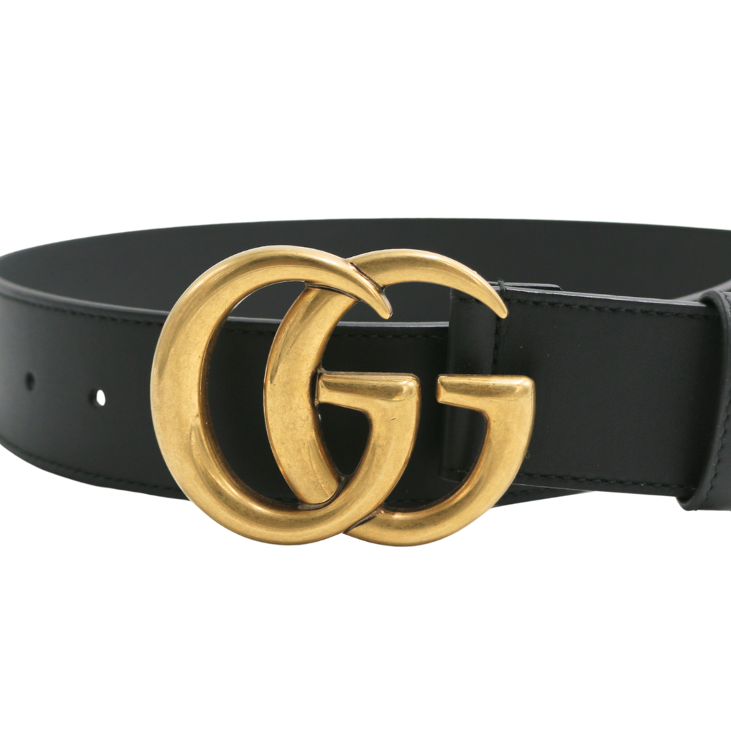 Gucci 2015 Re-Edition Wide Leather Belt 400593 Size 80 32