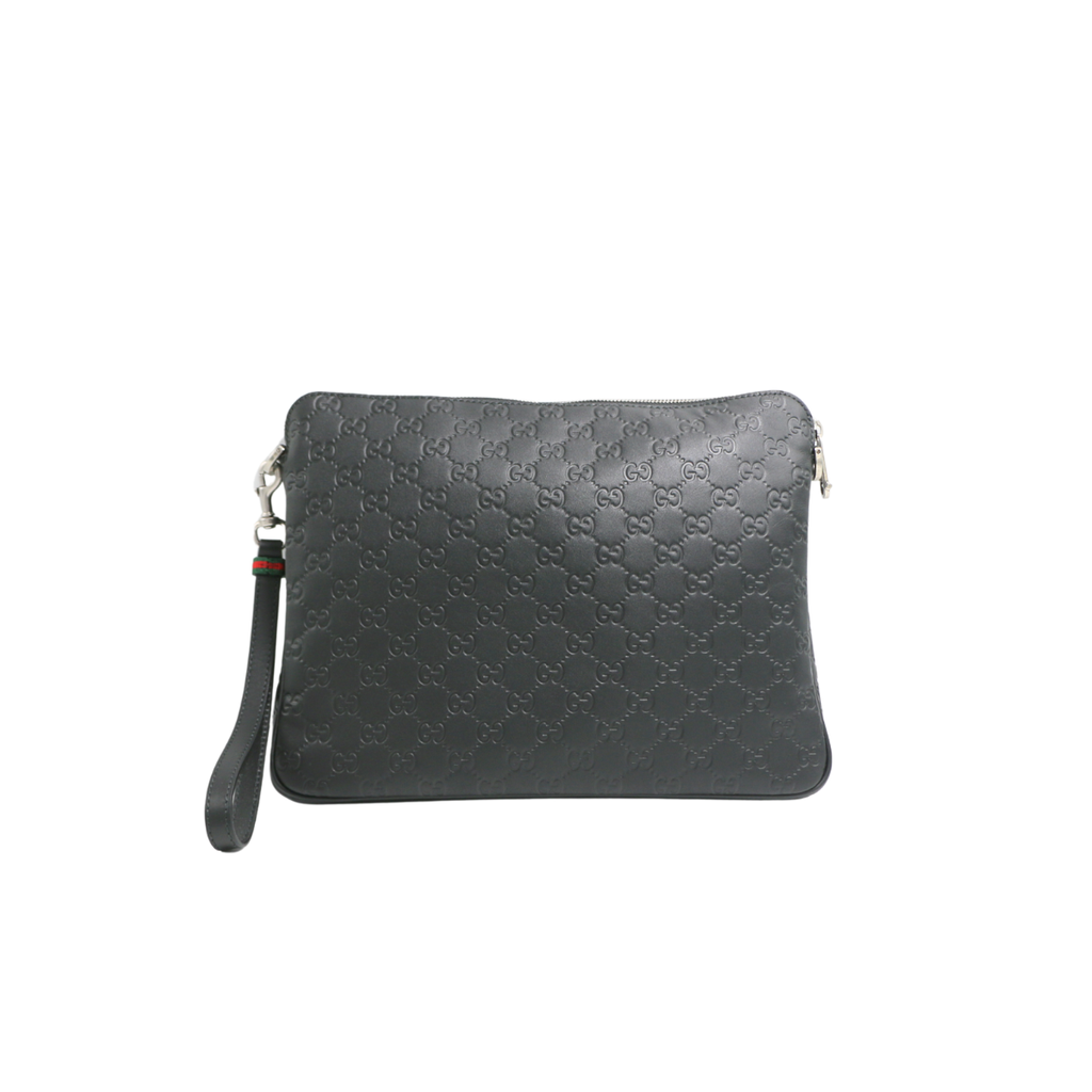 Gucci GG Emblem Medium Crossbody Bag Black 850214