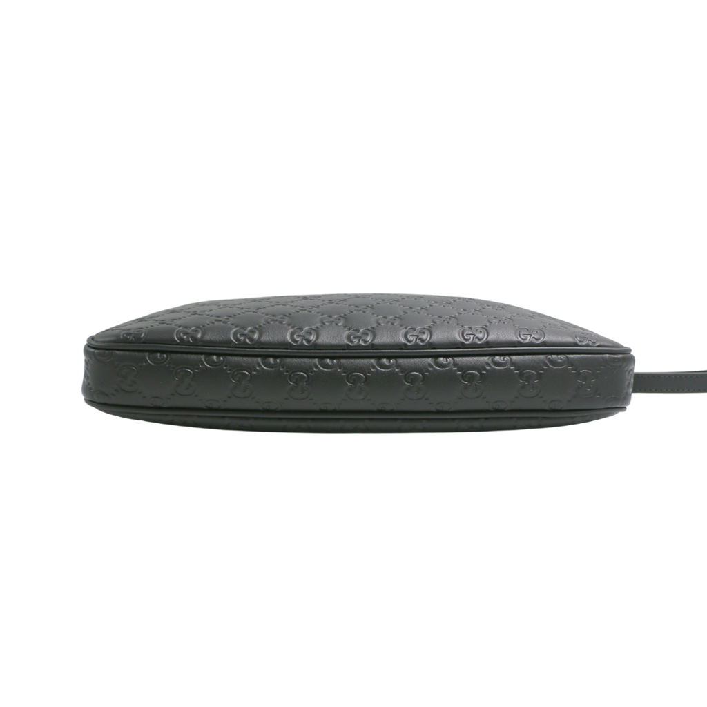 Gucci GG Emblem Medium Crossbody Bag Black 850214