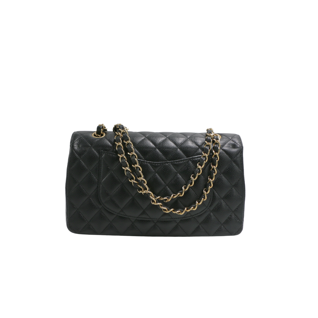Chanel Classic Caviar Double Flap Medium Bag 