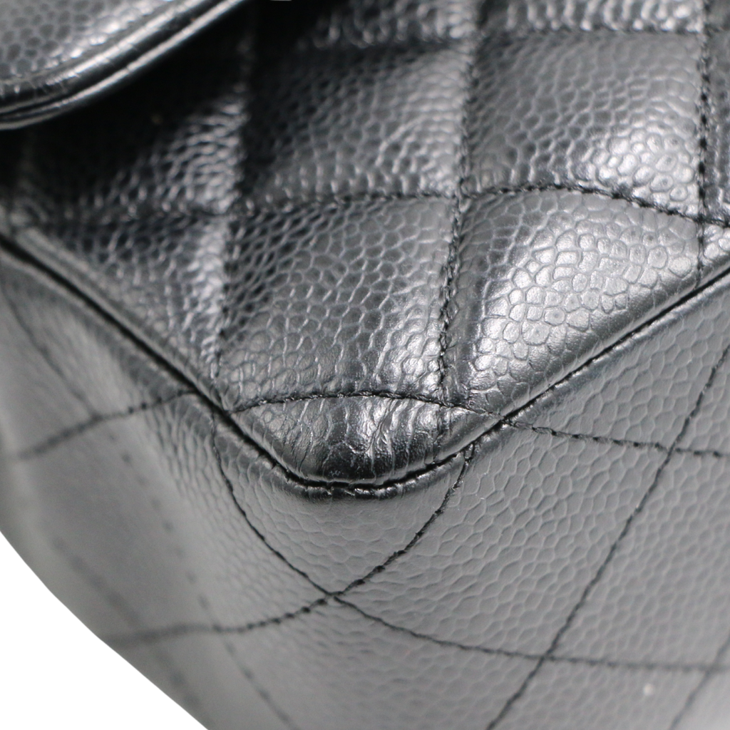 Chanel Classic Caviar Double Flap Medium Bag 