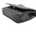 Chanel Black Quilted Caviar Leather Wallet On Chain