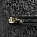 Chanel Black Quilted Caviar Leather Wallet On Chain