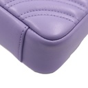 Gucci GG Marmont small shoulder bag in Light Purple Leather 837280