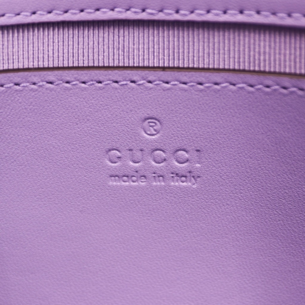 Gucci GG Marmont small shoulder bag in Light Purple Leather 837280