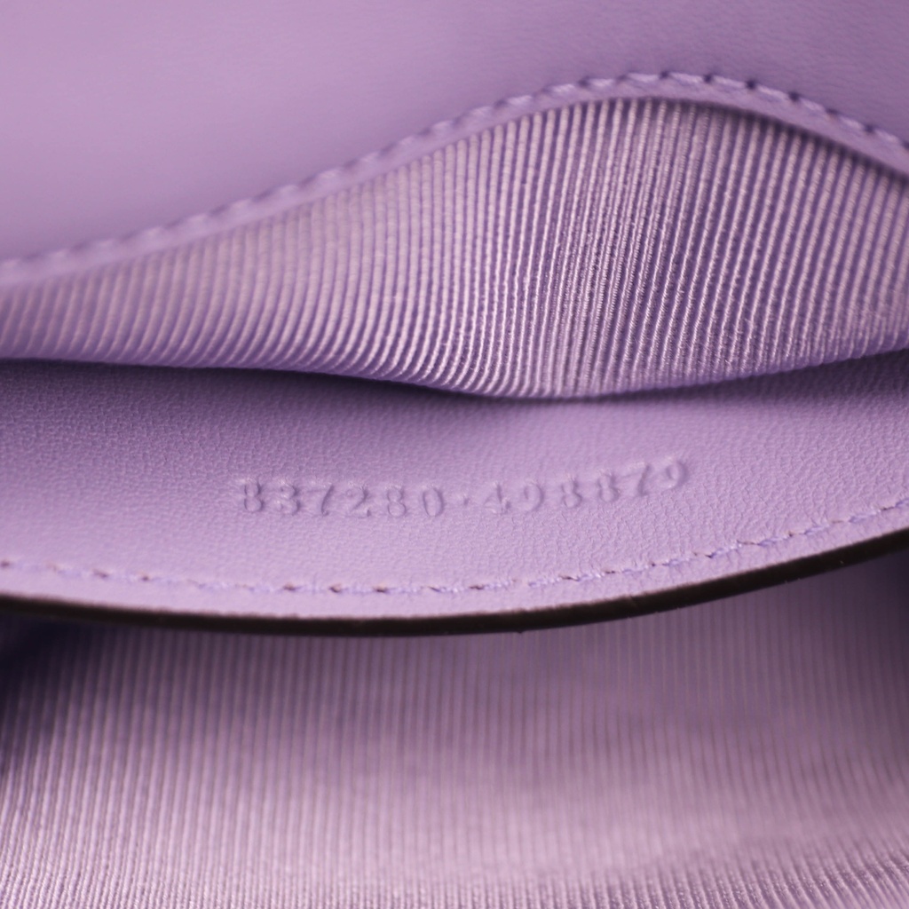 Gucci GG Marmont small shoulder bag in Light Purple Leather 837280