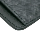 Prada Leather Triangle Cardholder Black