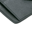 Prada Leather Triangle Cardholder Black