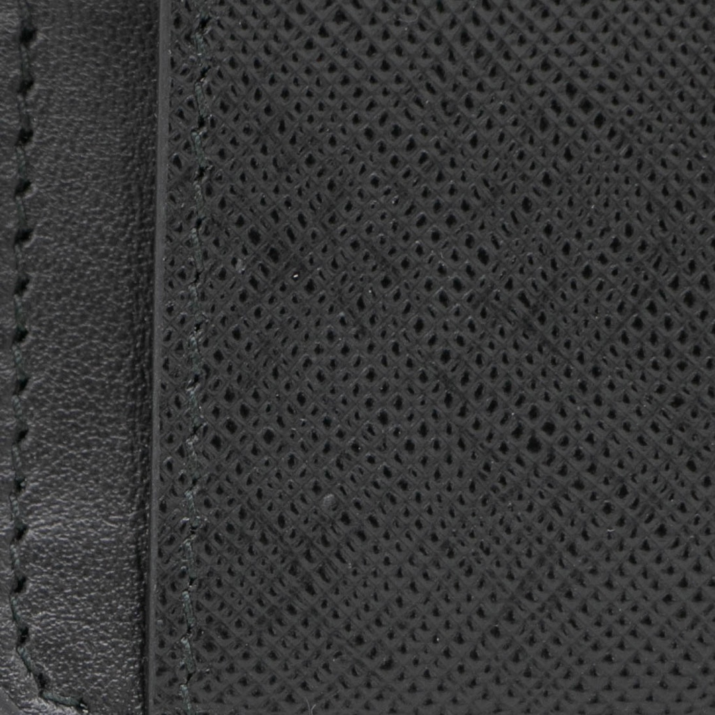 Prada Leather Triangle Cardholder Black