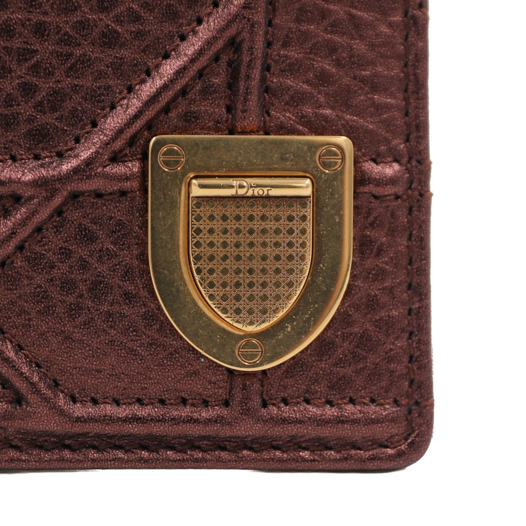 Christian Dior Leather Cardholder Brown