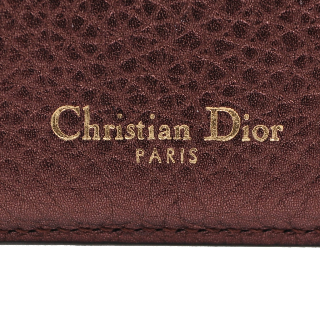 Christian Dior Leather Cardholder Brown