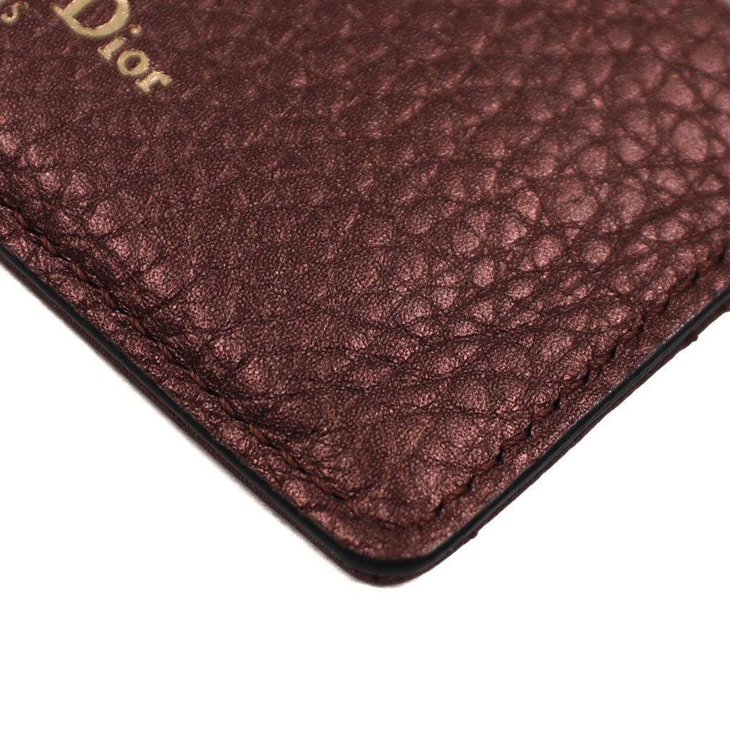 Christian Dior Leather Cardholder Brown