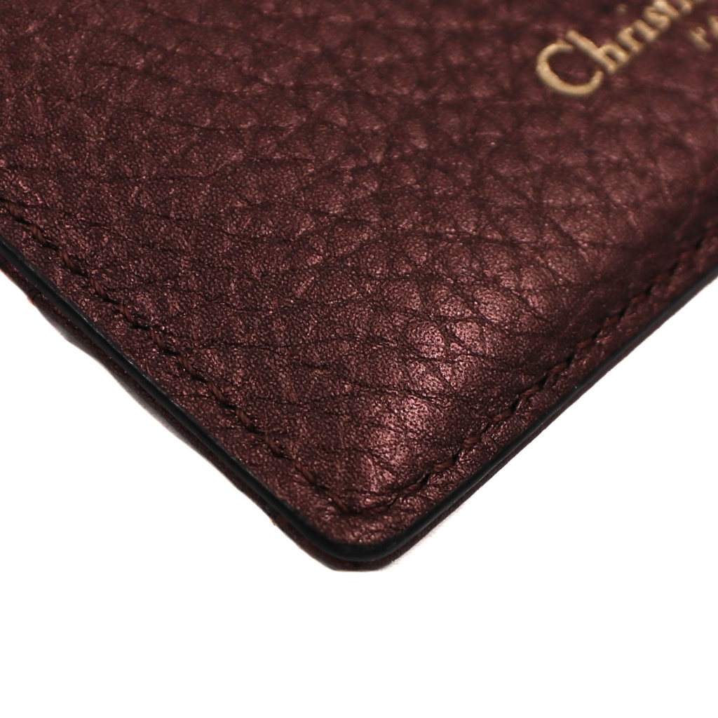 Christian Dior Leather Cardholder Brown
