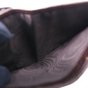 Prada Soft Leather Triangle Logo Wallet Brown