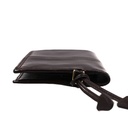 Prada Soft Leather Triangle Logo Wallet Brown