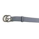 Gucci GG Thin Belt With Silver Buckle 625839 In Size 90 36