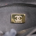 Chanel Black Quilted Caviar Leather Boy Wallet On Chain