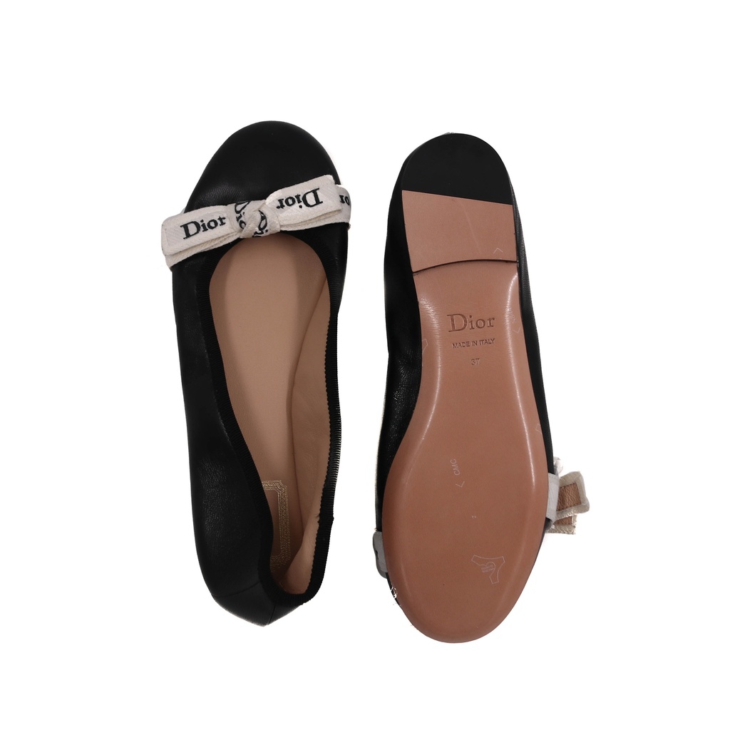 Christian Dior J'Adior Ballet Flats Black Size 37