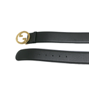 Gucci Black Wide Leather Belt 400593 Size 100 40