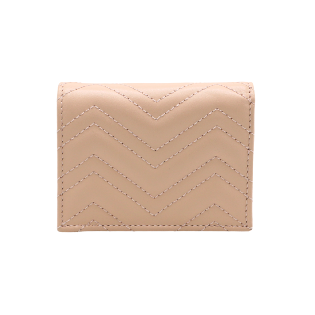 Gucci GG Marmont Card Case Wallet Light Pink 466492