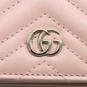 Gucci GG Marmont Card Case Wallet Light Pink 466492
