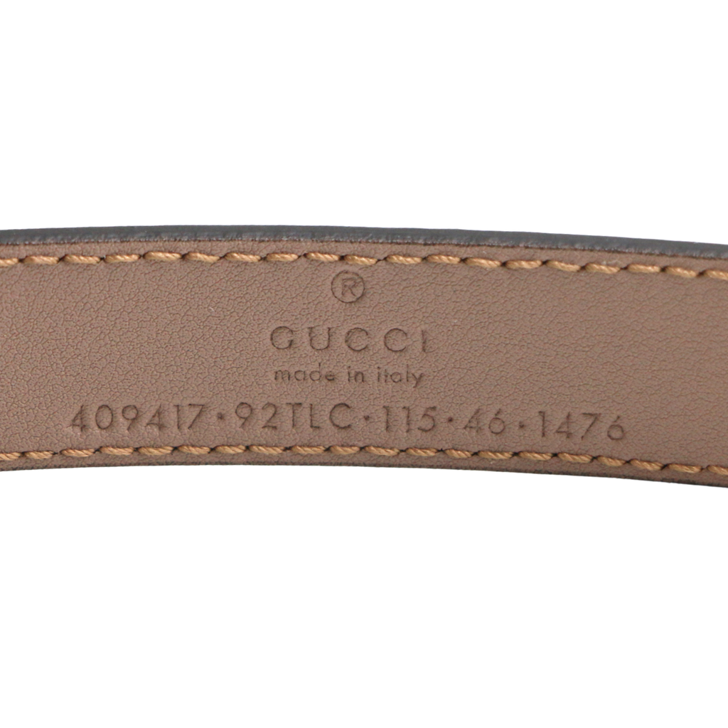 Gucci Leather Belt With Double G Buckle 115 46 409417