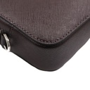 Prada Brown Saffiano Leather Pouch