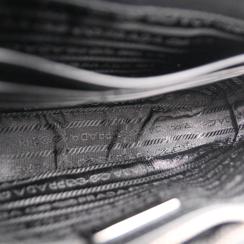 Prada Brown Saffiano Leather Pouch