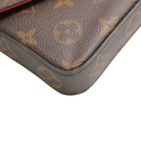 Louis Vuitton Monogram Pochette Felicie Chain Wallet Fuchsia