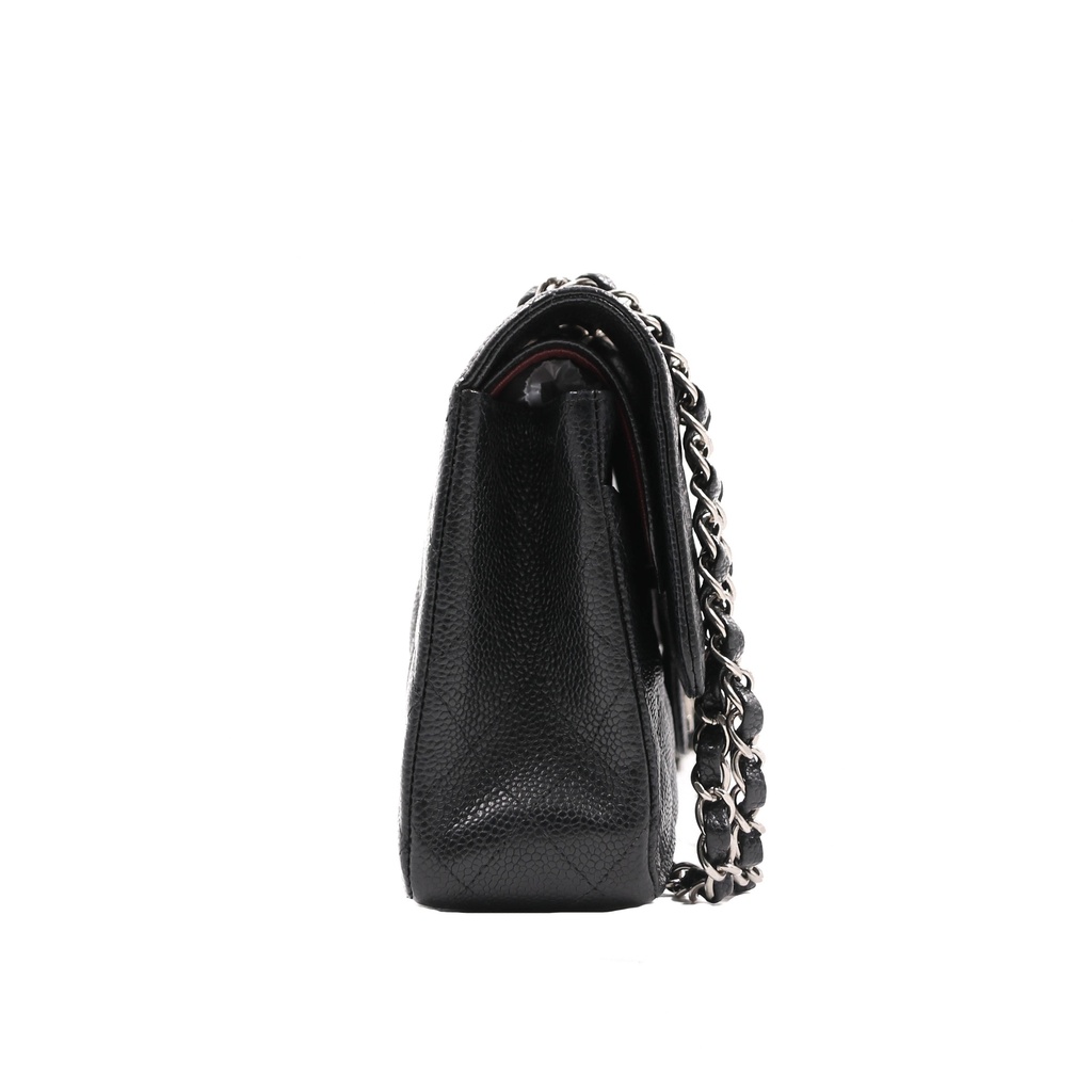 Chanel Classic Caviar Medium Double Flap Bag Black