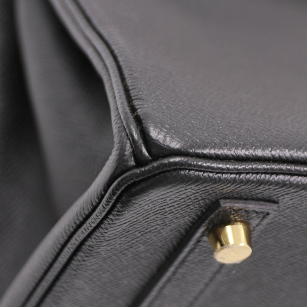 Hermes Birkin 30 Epsom Leather Gold Hardware Year 2018 Black