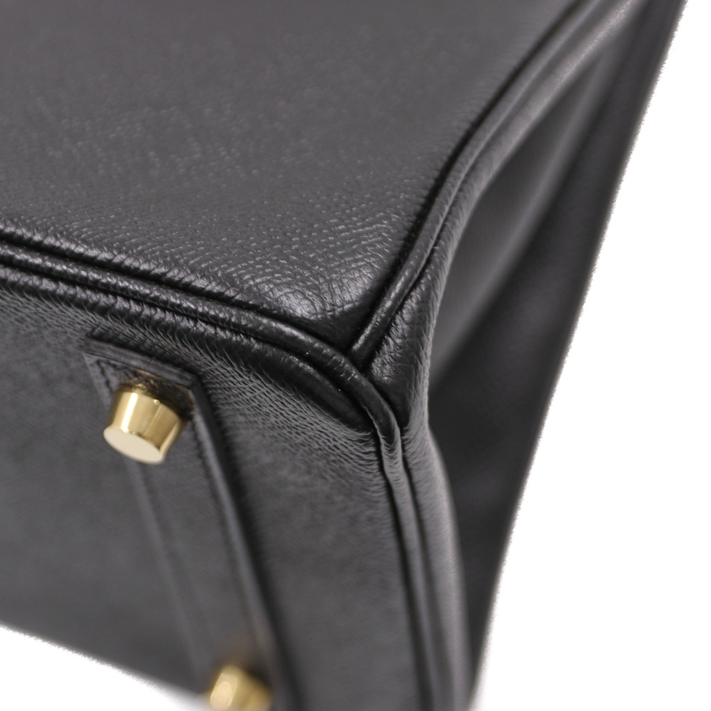 Hermes Birkin 30 Epsom Leather Gold Hardware Year 2018 Black