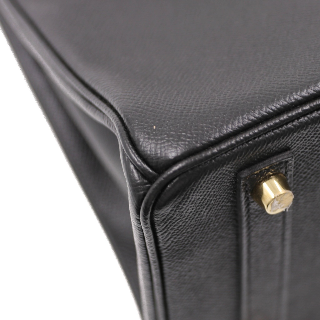 Hermes Birkin 30 Epsom Leather Gold Hardware Year 2018 Black
