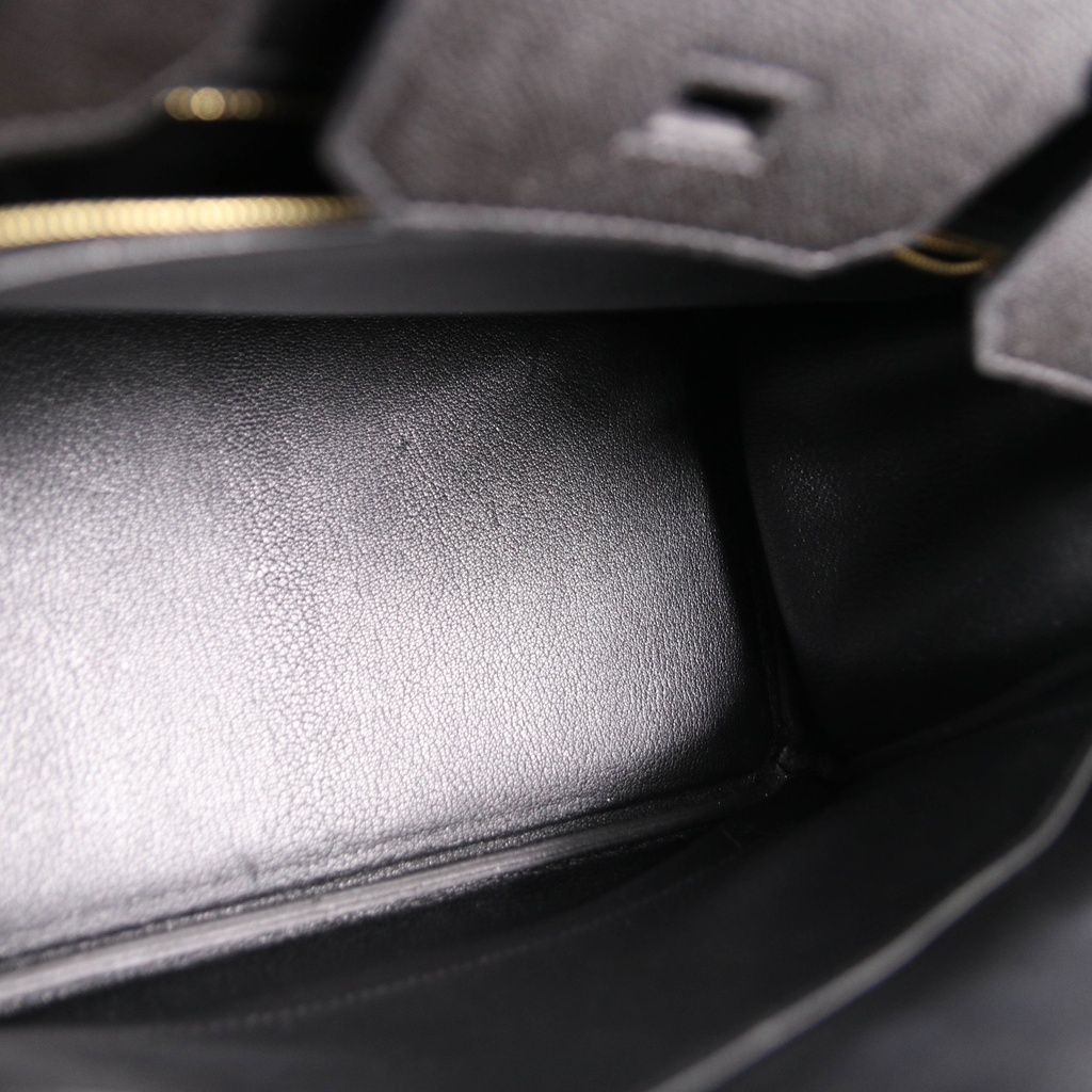 Hermes Birkin 30 Epsom Leather Gold Hardware Year 2018 Black