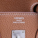 Hermes Birkin 25 Togo Leather Silver Hardware Year 2018