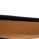 Christian Dior Poeme Ballet Flats In Blue and Beige Oblique In Size 35