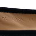 Christian Dior Poeme Ballet Flats In Blue and Beige Oblique In Size 38