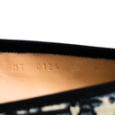 Christian Dior Poeme Ballet Flats In Blue and Beige Oblique In Size 37